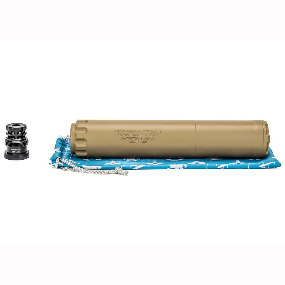 Griffin Armament Fixed Taper Mount Suppressor GAREC7FDE-W