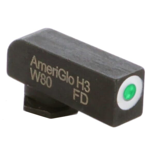 Ameriglo Classic Green Tritium w/White Outline Stock .18\"H .14\"W Front Sight for Glock GL-112-180
