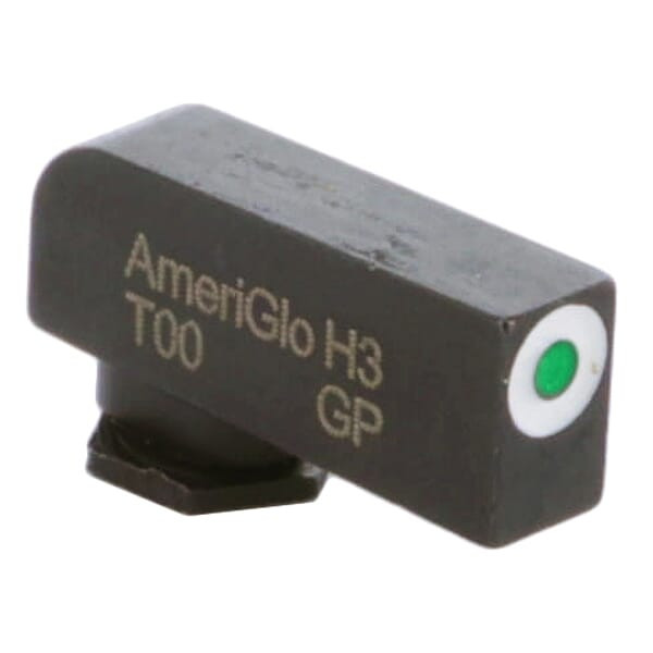 Ameriglo Classic Green Tritium w/White Outline Stock .2\"H .125\"W Front Sight for Glock GL-112-200-125