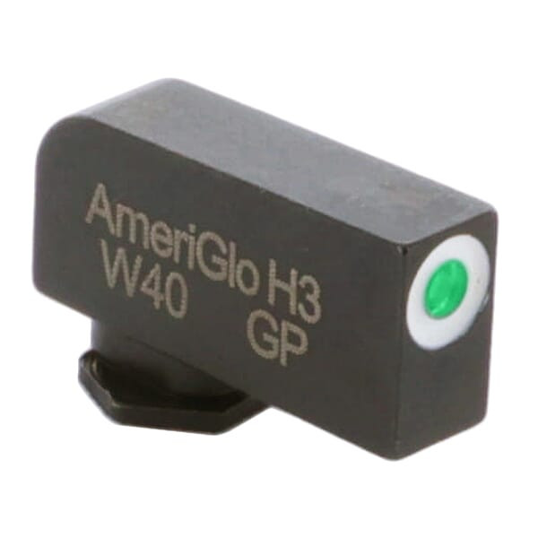 Ameriglo Classic Green Tritium w/White Outline Stock .24\"H .14\"W Front Sight for Glock GL-112-240