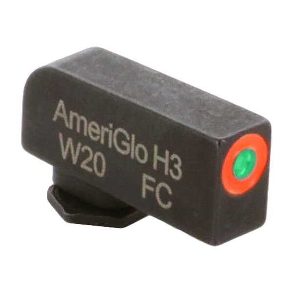 Ameriglo ProGlo Green Tritium w/Orange Outline .22\"H .14\"W Front Sight for Glock GL-212-220-OR-C