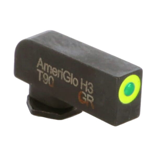 Ameriglo ProGlo Green Tritium w/LumiGreen Outline .19\"H .125\"W Front Sight for Glock GL-212T-190-GRC