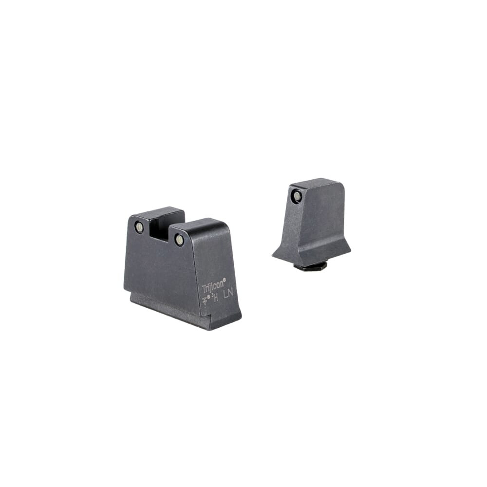 Trijicon Bright & Tough 3-Dot Black/Black Tritium Night Sight Suppressor Set for Slim Frame Glock Models 601141