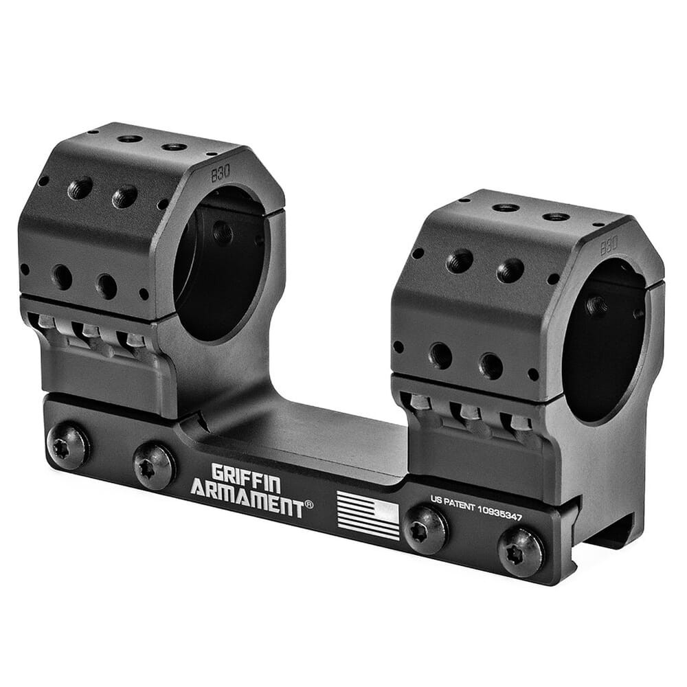 Griffin Armament 30mm Standard GPM 1.335\" Height 0MOA Scope Mount GSM1.335H30MM