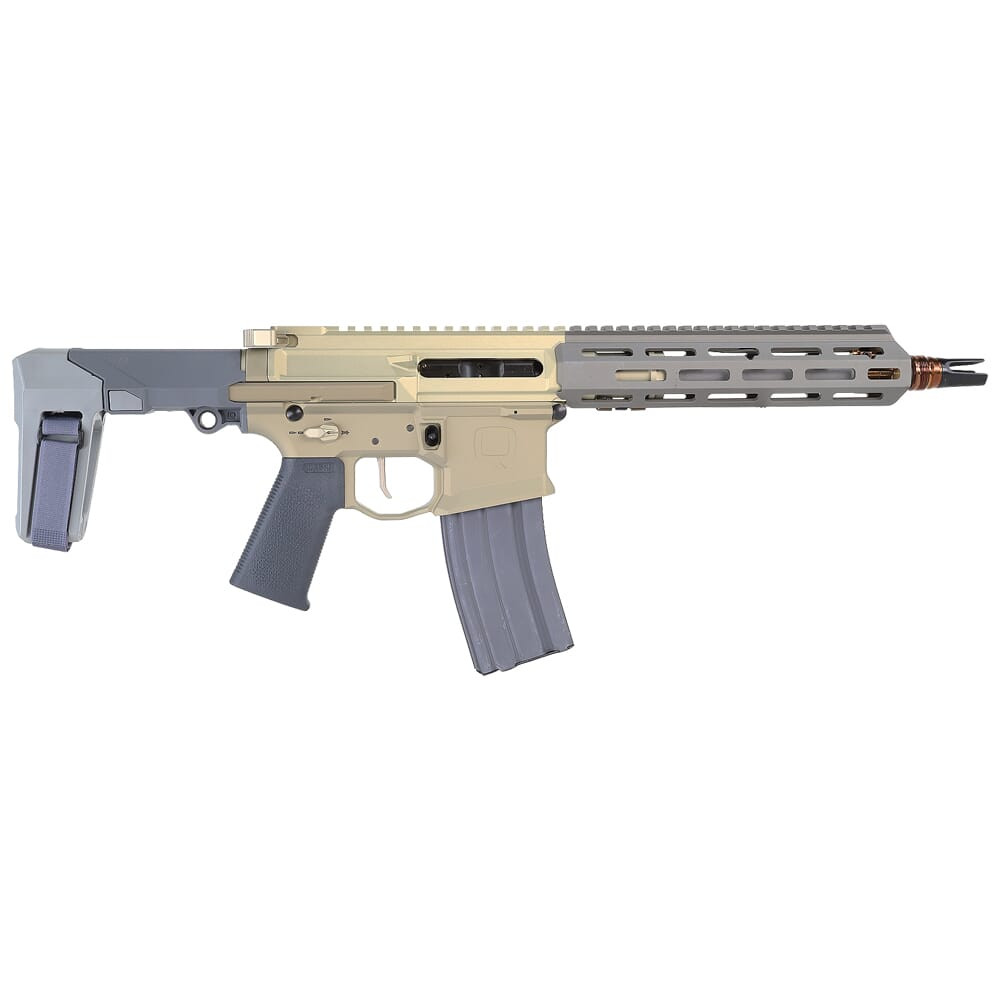 Q, LLC. Honey Badger 5.56 NATO 9.69"Bbl 1:5" Gray Pistol w/Brace HB-556-10IN-PISTOL