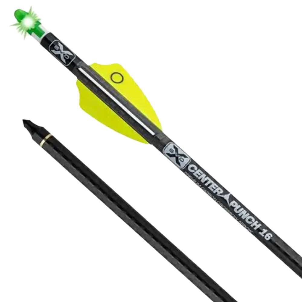 TenPoint EVO-X CenterPunch 16 Alpha-Brite Carbon Arrows 16\" 001\" Green HEA-758-36 **SINGLE BOLT*