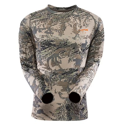 Sitka Open Country Core Lt Wt Crew - LS Optifade Open Country Large Tall 10033-OB-LT