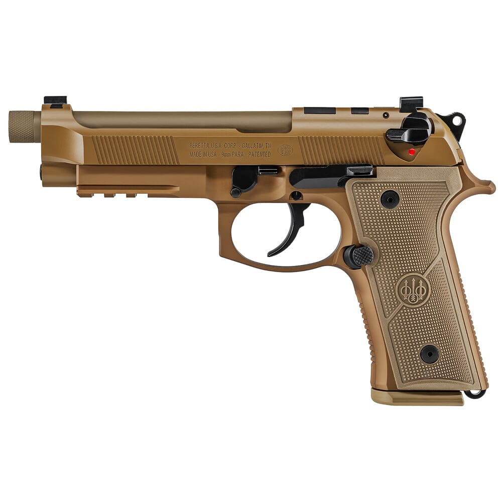 Beretta M9A4 RDO 9mm 5.1\" Bbl DA/SA Semi-Auto Type G FDE Pistol w/(3) 15rd Mags JS92M9A4M15