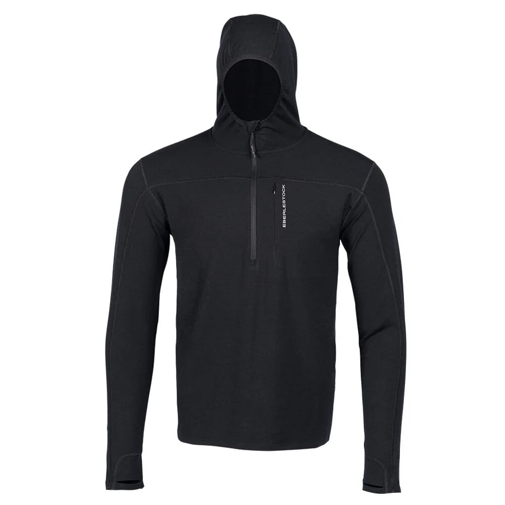 Eberlestock Lochsa Merino 1/2 Zip Hoody Black Large L12BL