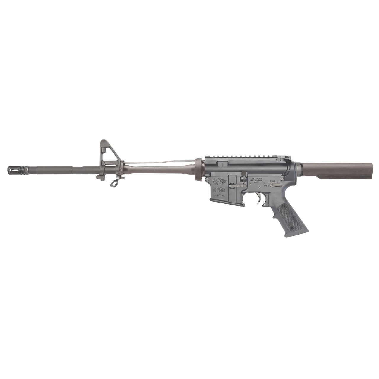 Colt M4 Carbine OEM 5.56mm 16.1\" Bbl Semi-Auto Fixed Front Sight Matte Black Rifle No Buttstock/Trigger Guard/Handguard LE6920-OEM1