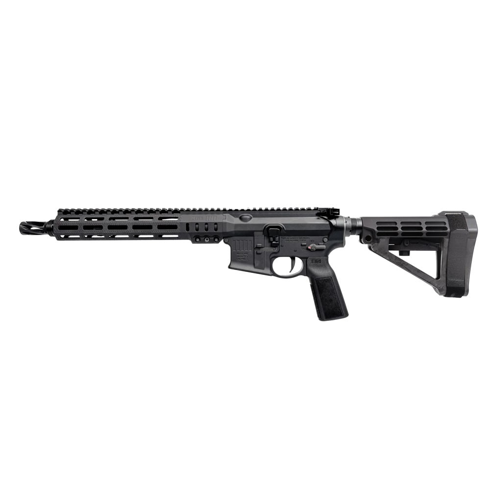 Sons of Liberty Gun Works MK1 CAR Pistol 11 .5" Bbl 5.56 P3 Chrome Lined  MK1 Cable Management Rail Brace MK1-CAR-556-115CL-PISTOL-A-BLK