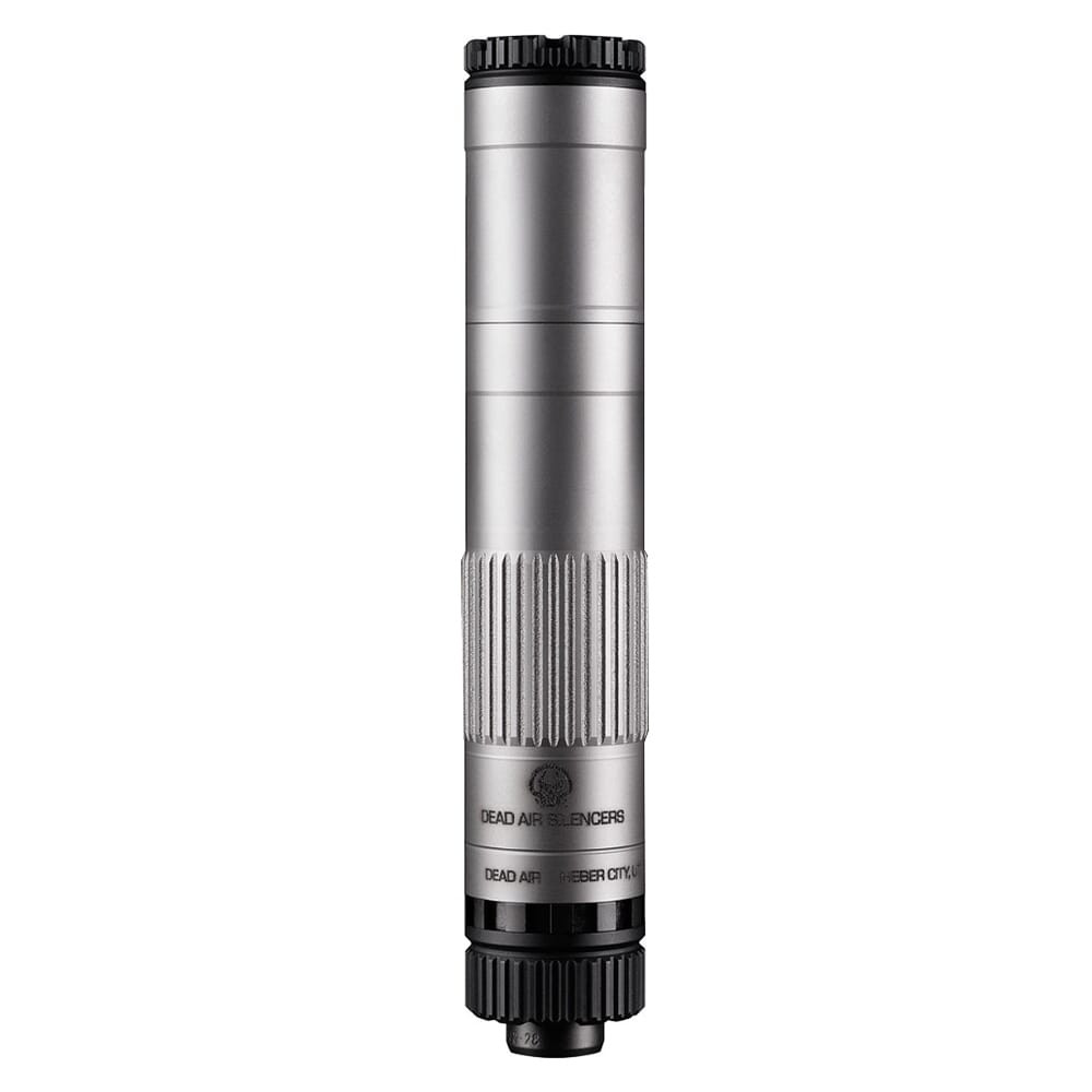 Dead Air Mojave 9 Modular 9mm Silver Silencer w/1/2\"-28 Piston (NFA) MOJAVE9SIL