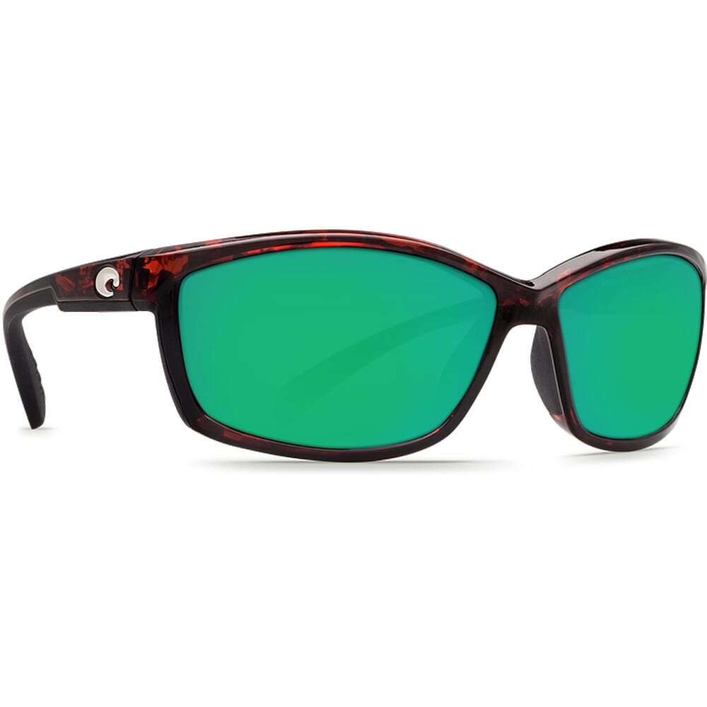 Costa Manta Tortoise Frame Sunglasses w/ Green Mirror 580P Lenses MT-10-OGMP