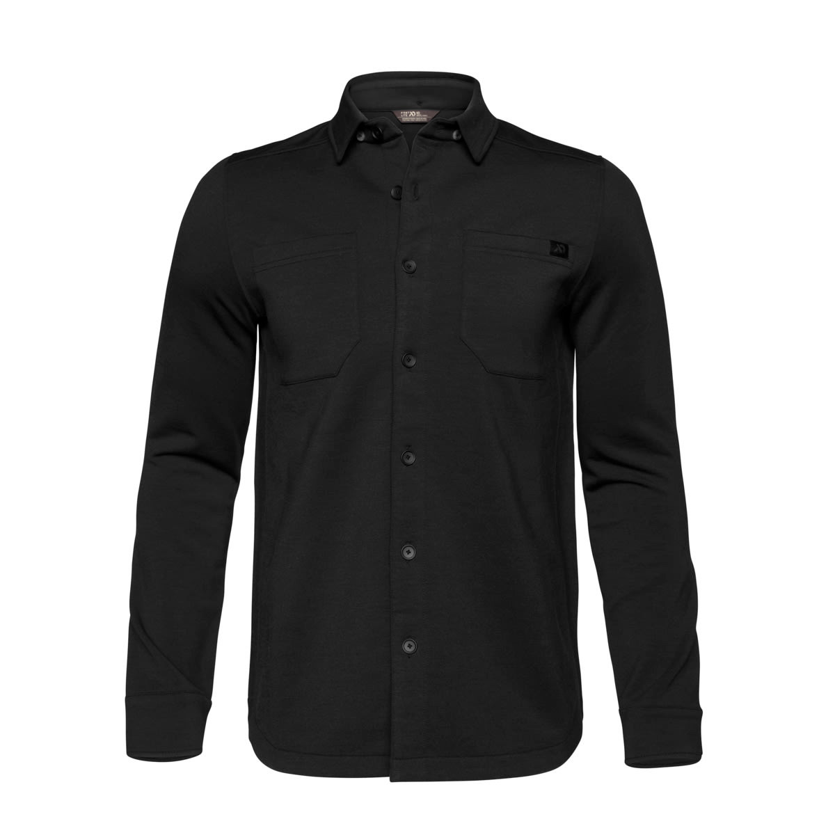 First Lite Men's Rugged Wool Field Shirt Black MTRWFBK