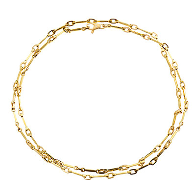 Alex Sepkus 18K and Diamond \"Box\" Chain Necklace N-21A32