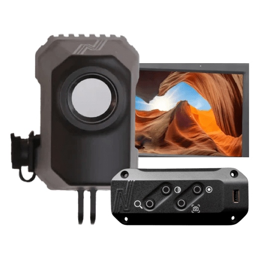 NightRide Thermal LLC NightRide Trailblazer 384 USB Grille Thermal Camera w/HDMI Controller & Monitor NRTCM384-GU