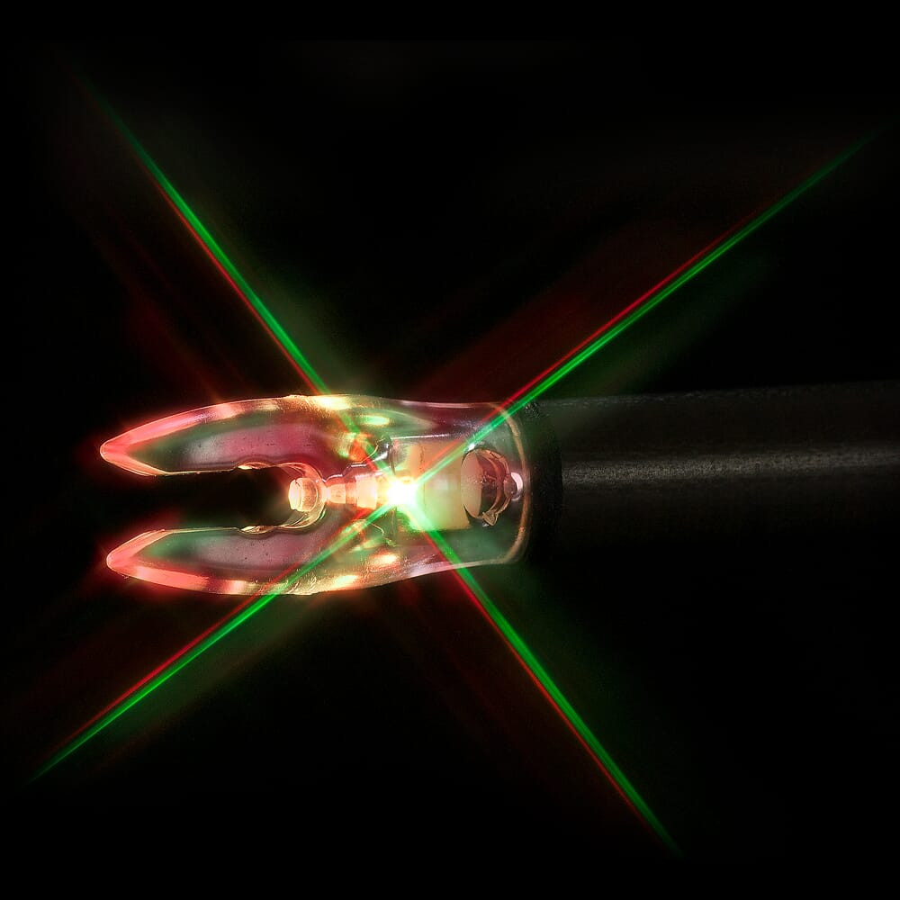 Nockturnal FIT Universal Strobing Red & Green Lighted Nock 3pk NT-300