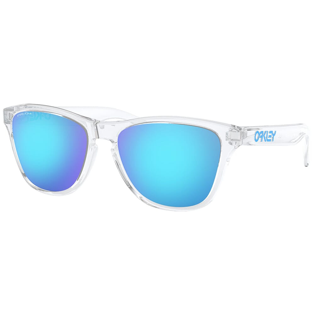 Oakley Frogskins XS Polished Clear w/PRIZM Sapphire Lenses OJ9006-1553
