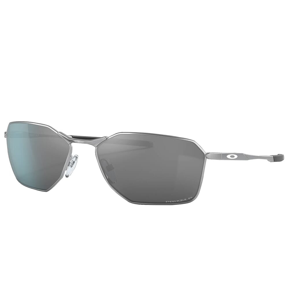 Oakley Savitar Satin Chrome w/PRIZM Black Polarized Lenses OO6047-0358