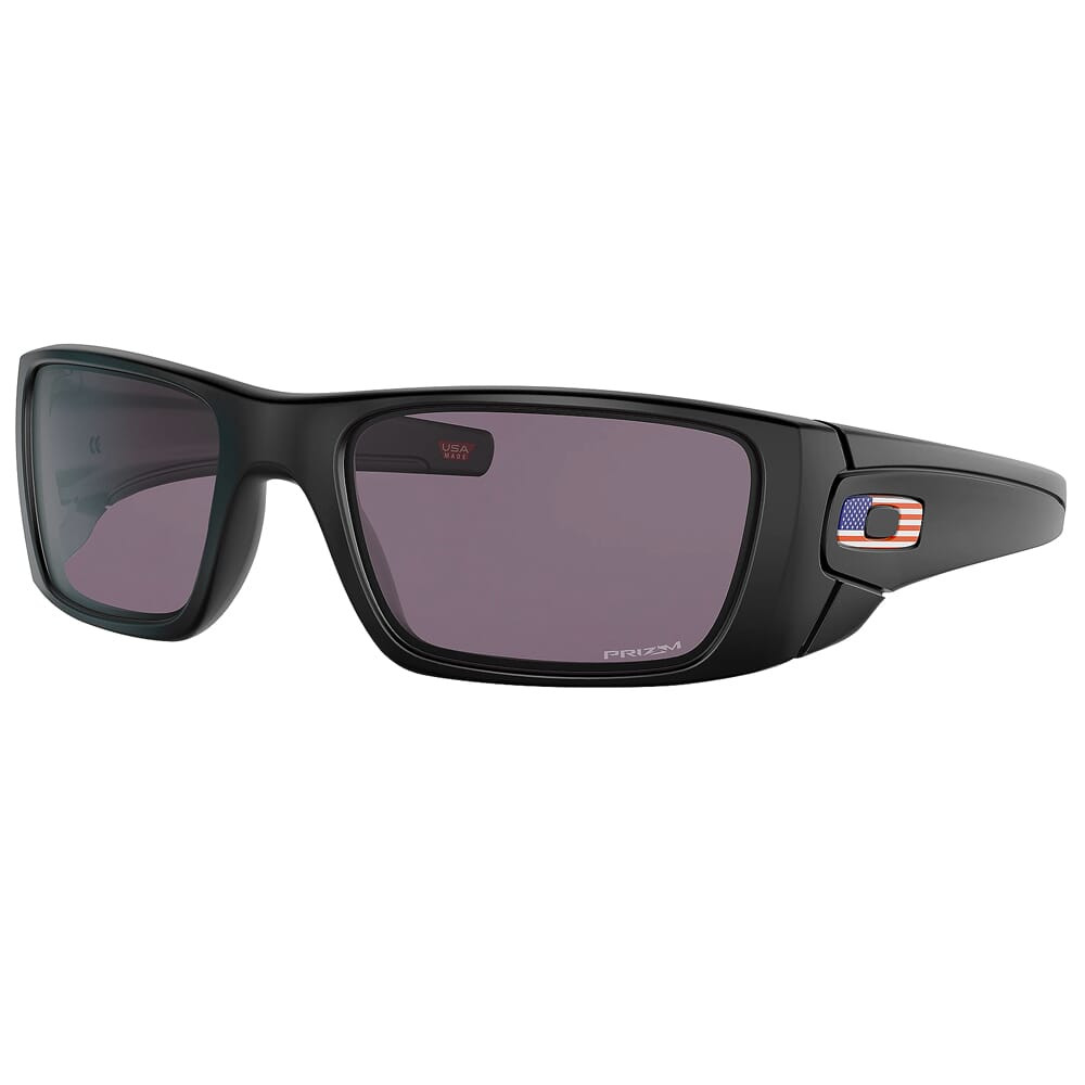 Oakley SI Fuel Cell Matte Black US Flag Logo w/PRIZM Grey Lenses OO9096-L560