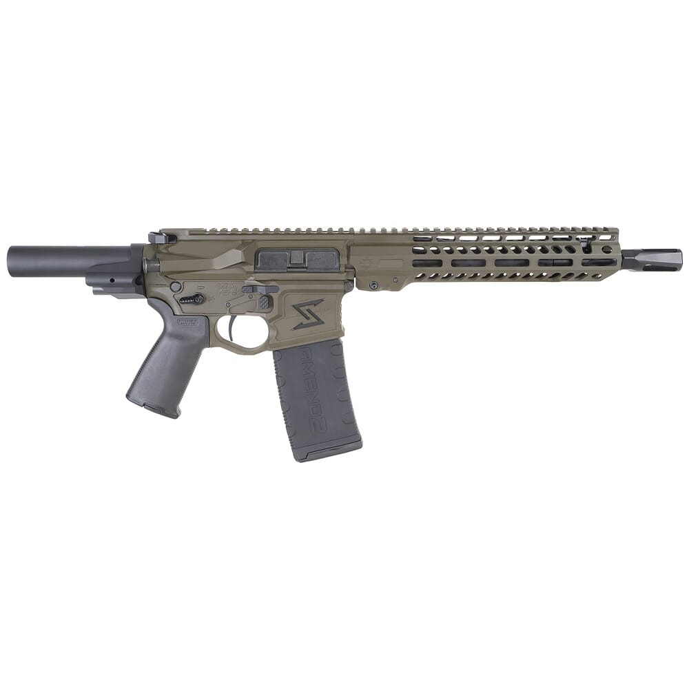 Seekins Precision CQ PDP .223 Wylde 10.5\" 1:8\" 1/2\"x28 TPI Bbl OD Green Pistol 0011300099-ODG