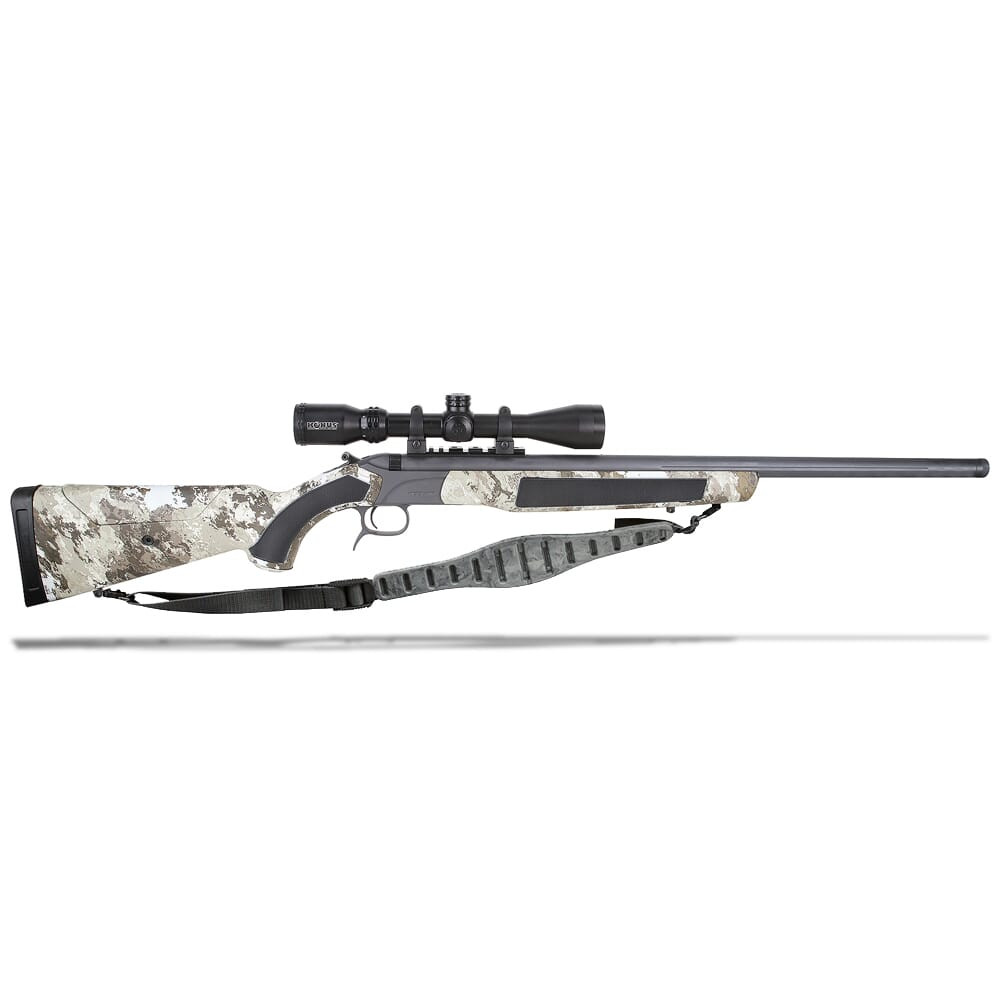 CVA Accura MR-X .50 Cal 26\" 3/4x24 Bbl Sniper Grey/True Timber Strata Break Action Inline Muzzleloader w/Knous Pro 3-9x40 Scope & Soft Case PR3223NSC