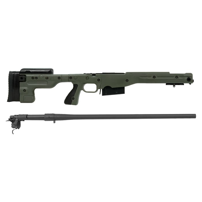 Remington 700P 5R 300 Win Mag with Accuracy International AT Green Fixed Chassis/Barreled Action Kit