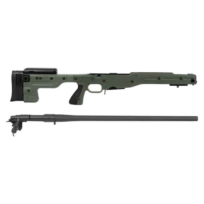 Remington 700P 5R 308 Win with Accuracy International AT Green Fixed Chassis/Barreled Action Kit