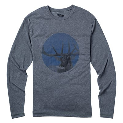 Sitka Bugle Long Sleeve Tee Lead 20033-PB