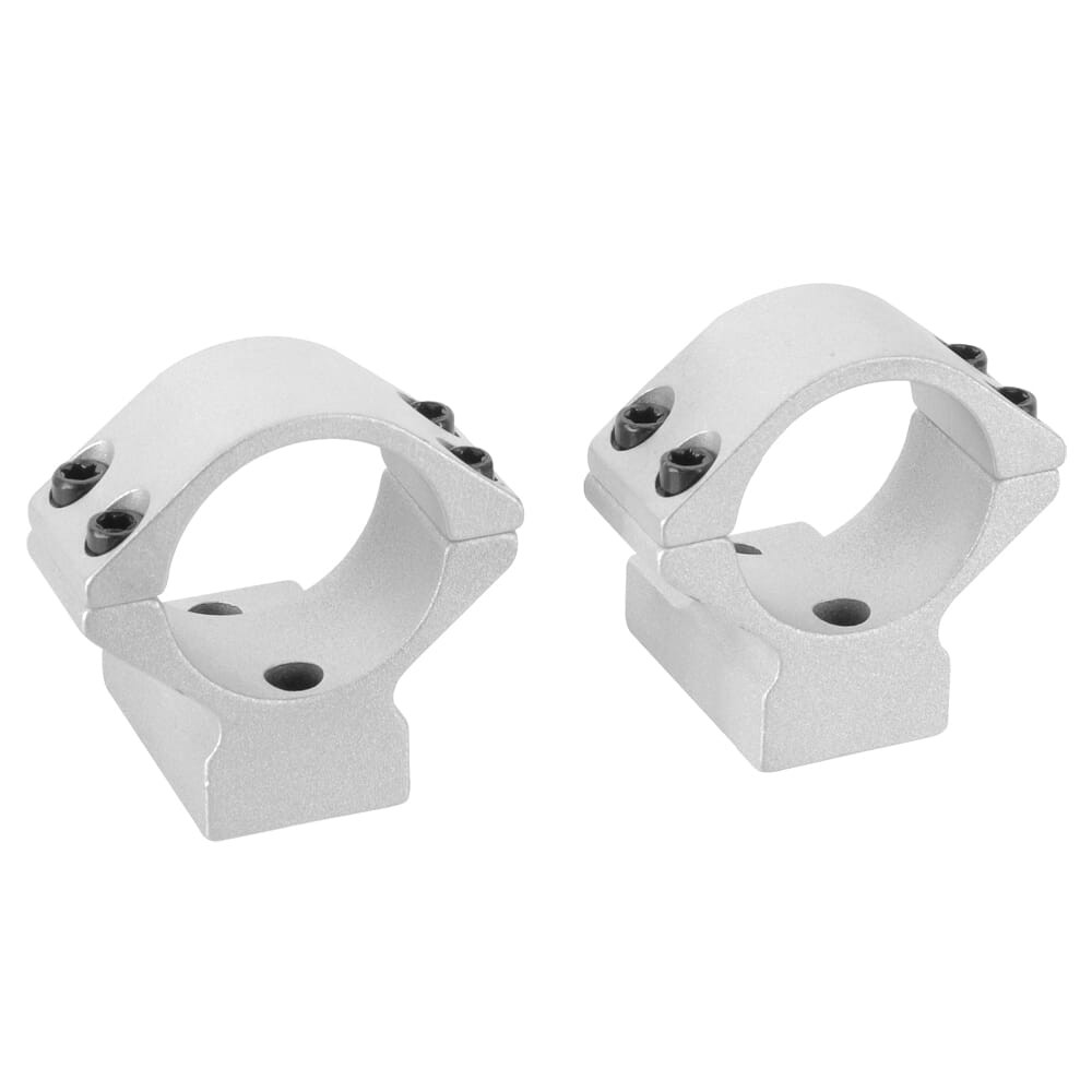 Talley 1\" Tikka T3/T3X Low Silver Alloy Lt. Wt. Ring Base Combo S930714