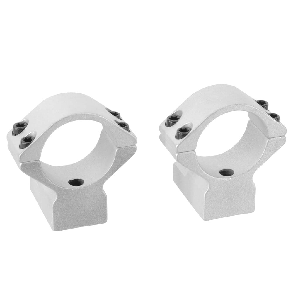 Talley 1\" Tikka T3/T3X Med Silver Alloy Lt. Wt. Ring Base Combo S940714