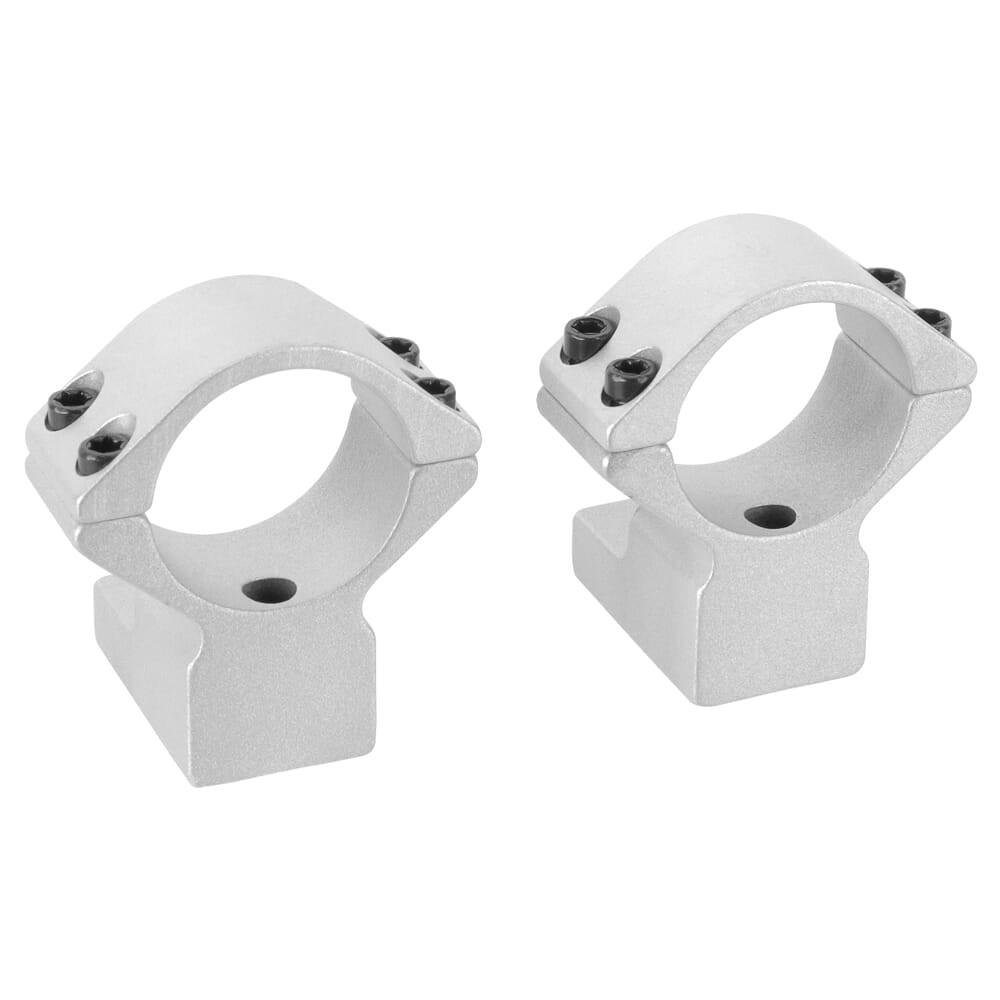 Talley 1\" Tikka T3/T3X High Silver Alloy Lt. Wt. Ring Base Combo S950714