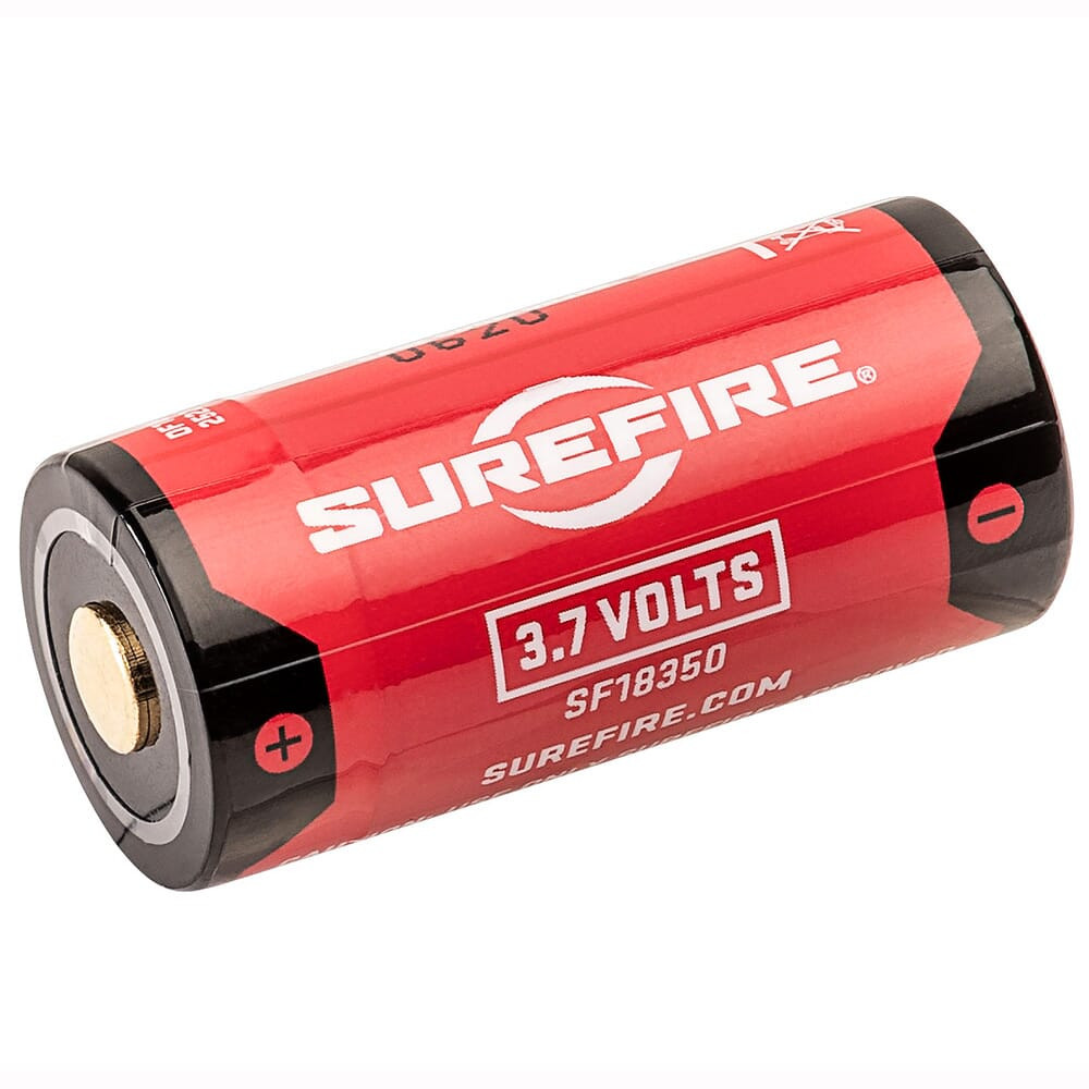 SureFire SF18350 Protected Lithium Ion 1.1Ah Rechargeable Battery w/Micro-USB Cable SF18350