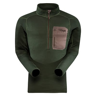 Sitka Core Mid Wt Zip T Forest Small 10036-FO-S