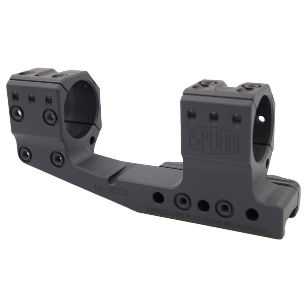 Spuhr Steel Side Clamp Picatinny Cantilever Scope Mount 30mm H38mm/1.5\" 6MIL/20MOA PIC Gen3 SP-3622CM
