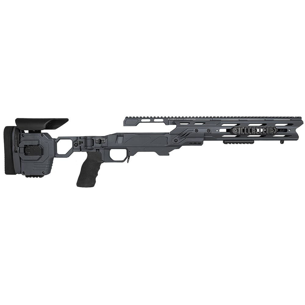 Cadex Defense Dual Strike Sniper Grey Rem 700 LA Standard Folding 20 MOA #8-40 for SSSF 3.850\" CIP Chassis STKDL-REM-RH-LA-R-208-E-GRY