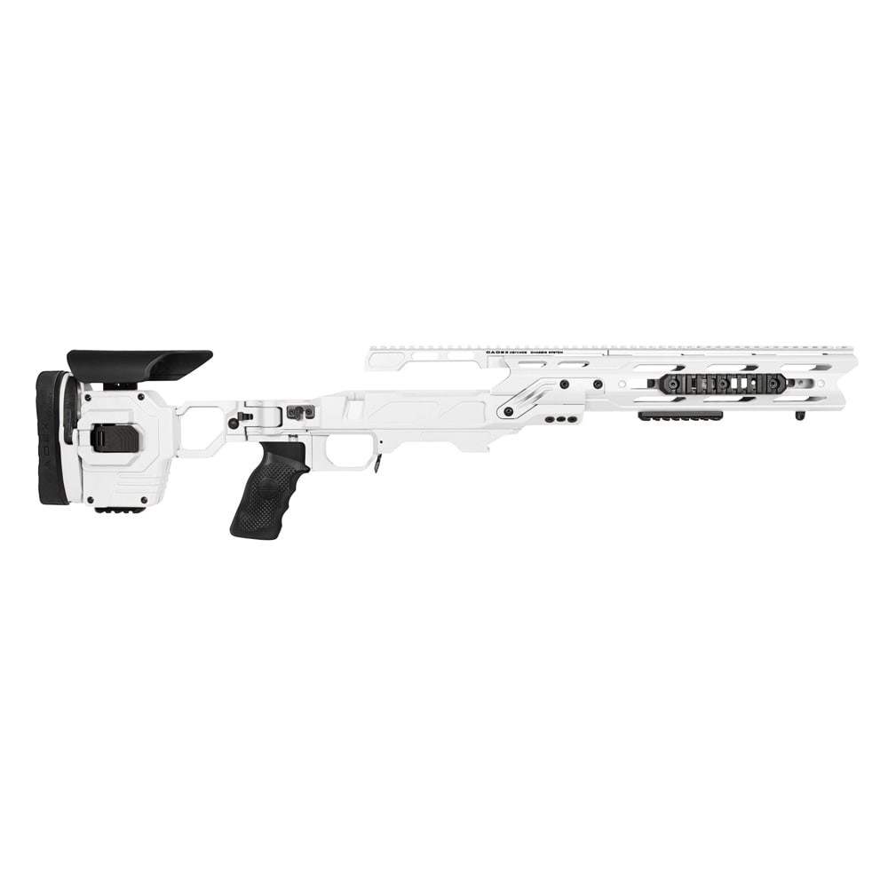 Cadex Defense Dual Strike Stormtrooper White Rem 700 LA 20 MOA SSSF Mag Type 3.850\" CIP Folding Chassis STKDL-REM-RH-LA-R208E-WHT