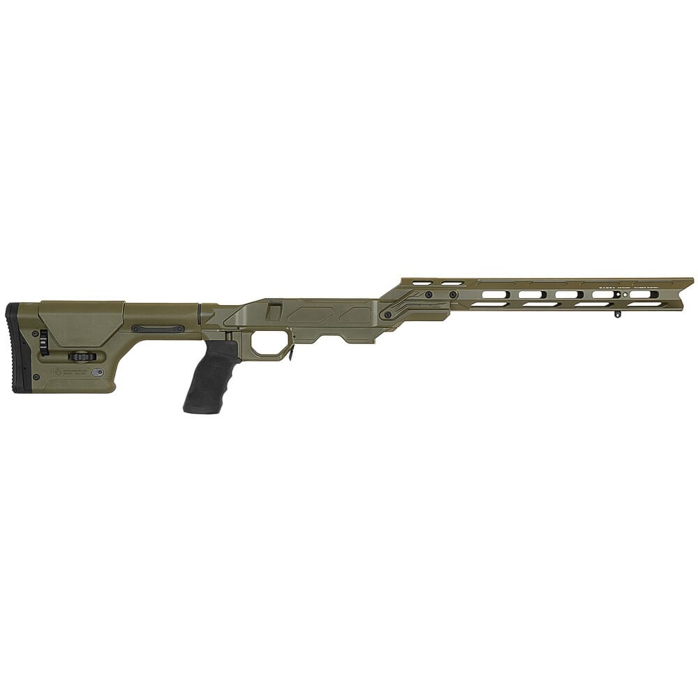 Cadex Defense Field OT OD Green Chassis for Remington 700 Short Action DSSF 3.055\" Mag. STKFOT-REM-RH-SA-ODG