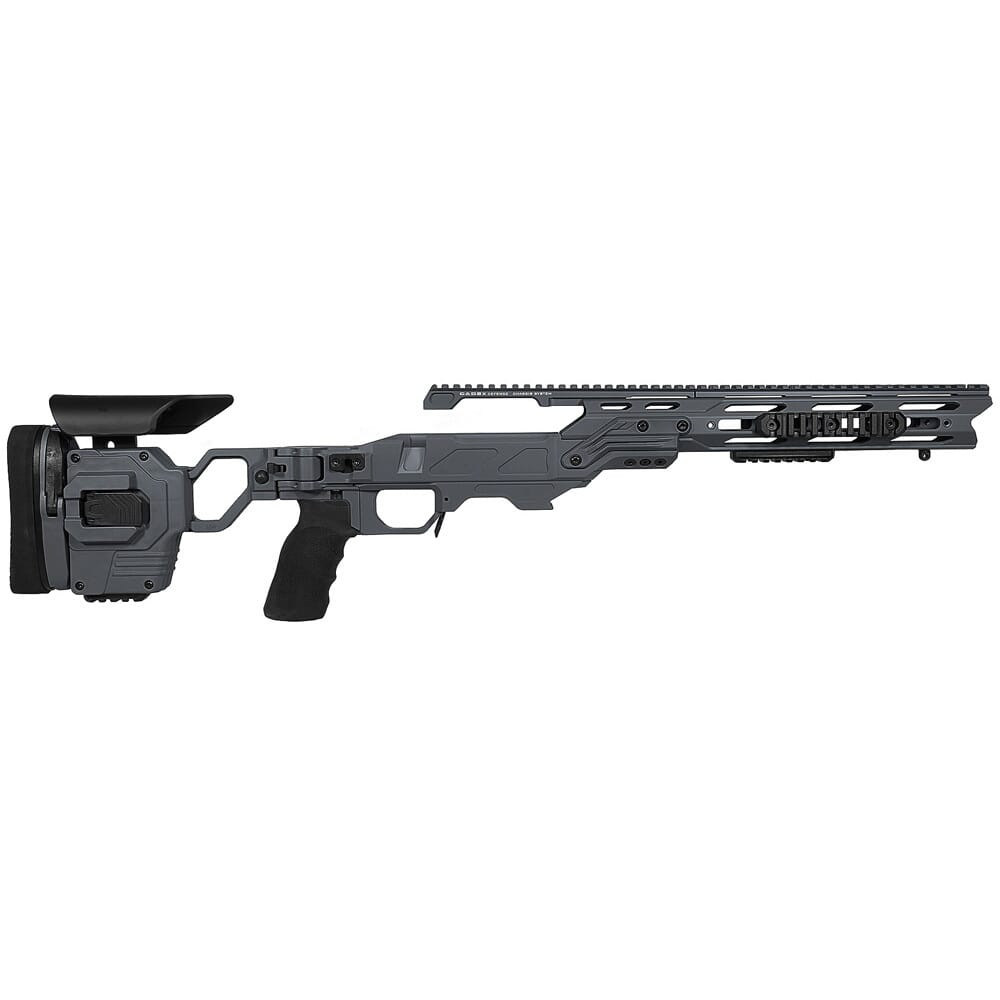 Cadex Defense Lite Strike Sniper Grey Rem 700 LA Standard Folding 20 MOA #6-48 for SSSF 3.715\" Chassis STKLT-REM-RH-LA-R-206-C-GRY