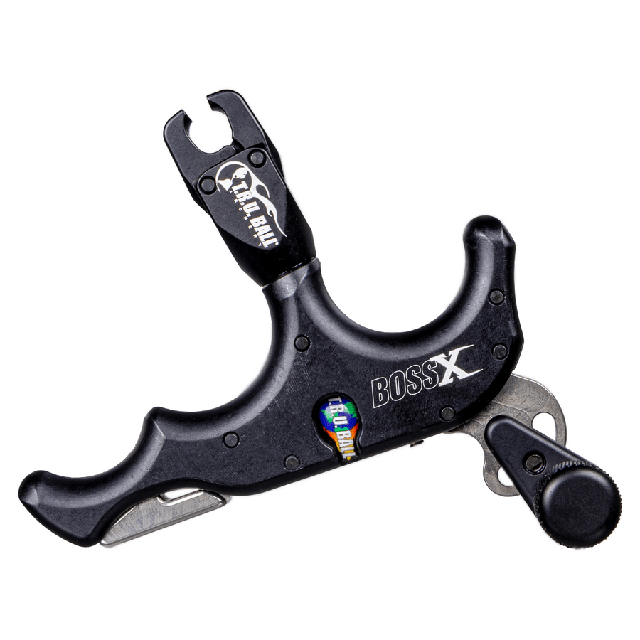 T.R.U. Ball Archery Boss X 3 Finger Black Handle Release TBX3-BK