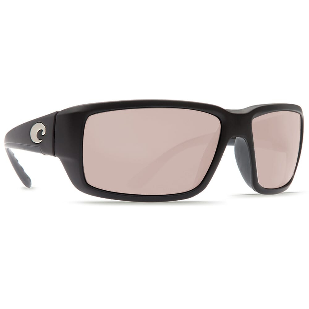 Costa Fantail Matte Black Global Fit Frame Sunglasses w/ Copper Silver Mirror 580G Lenses TF-11GF-OSCGLP