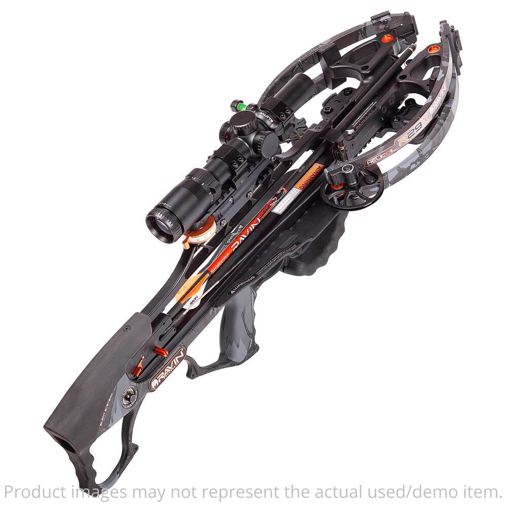 Ravin USED R29X Sniper Predator Dusk Camo R041 Missing Jack Plate Adjustable Elevation Mount Bubble Level and Manual UA4161