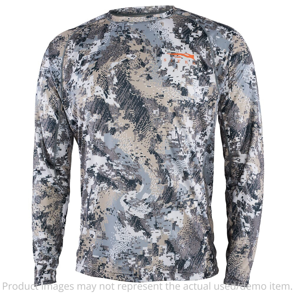 Sitka CORE USED Lt Wt Crew - LS Optifade Elevated II Large 10064-EV-L - Like New - No Tags UA6307