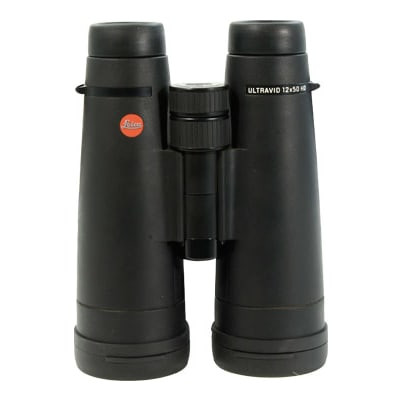 Leica Ultravid HD 12x50 Black Armor Binocular. In excellent condition. Comes with lens covers but no No Box.-UB829