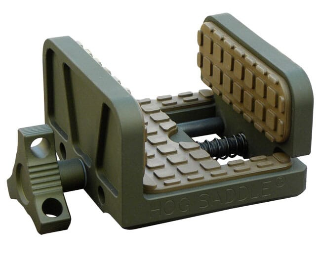 Shadow Tech USED HOG Saddle OD Green w/Brown Pads MOD7 - Minor Scratches on Bottom USED8123