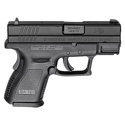 Springfield Armory XD Defender 9mm 13rd 3\" Sub-Compact Black Pistol (1 mag) XDD9801HC