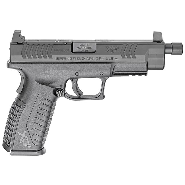 Springfield Armory XD(M) 9MM 4.5\" Black Threaded OSP Pistol w/ 3 Sight Bases & Non-Threaded BBL (w/ 2 Magazines) XDMT9459BHCOSP