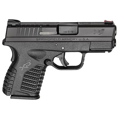 Springfield Armory XD-S 9mm 3.3\" Black (W/2 Magazines) Pistol XDS9339BE