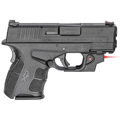 Springfield Armory XDS .45 ACP MOD.2 3.3\" Black Red Viridian Laser w/ 2 Magazines Pistol XDSG93345BVR
