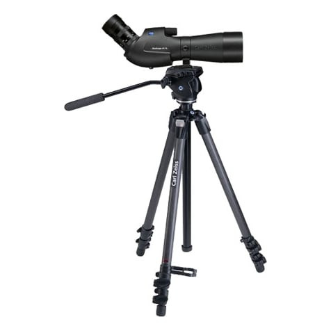 Zeiss DiaScope 65 T* FL Angled Like New Used Spotting Scope w/Vario 15-56x/20-75x Eyepiece, & Carbon Tripod 000000-1900-708